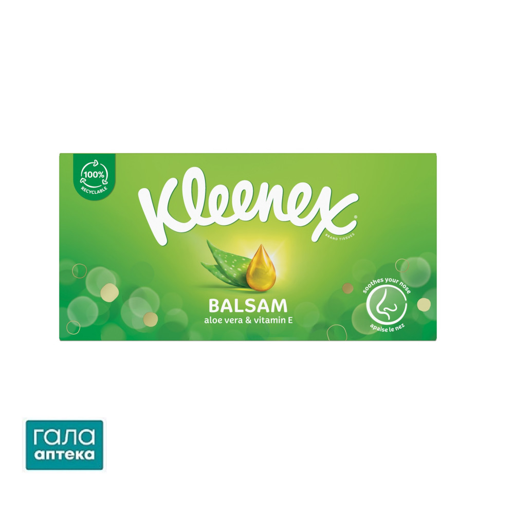 Серветки Kleenex Balsam Tissue вiдривн. 64
