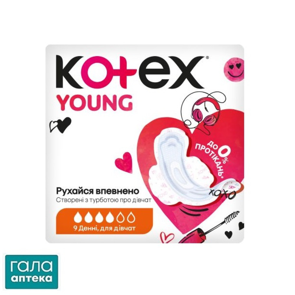 Прокладки Котекс Young Day № 9