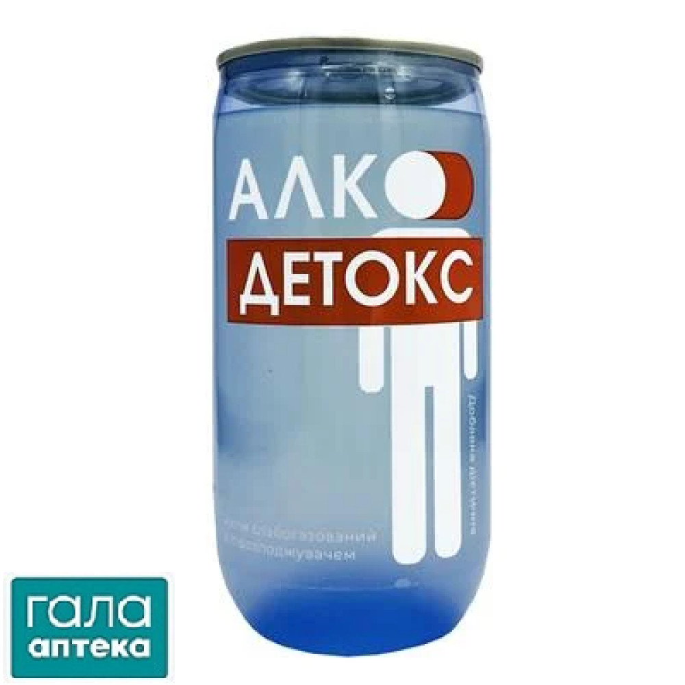АЛКО-ДЕТОКС НАПІЙ СЛАБОГАЗОВАНИЙ З ПІДСОЛ. ДОБАВКА ДІЄТИЧНА, 250,0 МЛ(ml), БАНКА