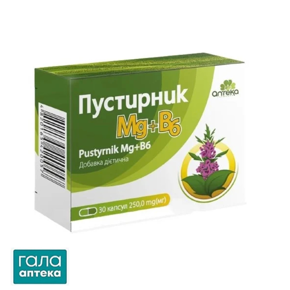 Пустирник Mg + B6 250мг капс. № 30
